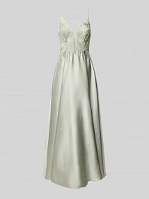 Sukienka wieczorowa z koronkowym obszyciem Laona zielona EAN 24241-3020