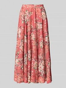 Spódnica midi z wpuszczanymi kieszeniami po bokach ADLYSH czerwona EAN 75251-0250