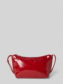 Torebka na długim pasku z nadrukiem z logo liebeskind berlin czerwona EAN 2165486