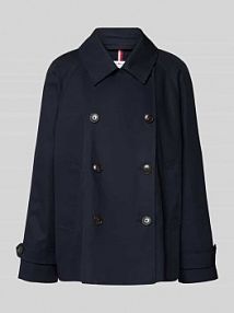 Trencz krótki z funkcją wodoodporną Tommy Hilfiger granatowy EAN WW0WW45618
