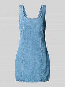 Sukienka jeansowa z okrągłym dekoltem Calvin Klein Jeans niebieska EAN LV047C714G