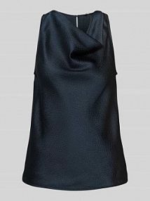 Top bluzkowy o kroju regular fit z lejącym dekoltem model Ziam someday granatowy damski EAN 10381612966333