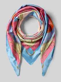 Chusta z nadrukiem z logo model Kefiah Guess różowa EAN AW5343POL03