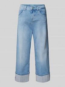 Jeansy o skróconym kroju Angels niebieskie damskie EAN 3046609