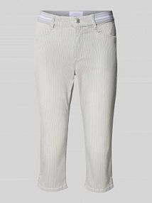 Jeansy capri z wpuszczanymi kieszeniami model Ana Angels szare damskie EAN 232438900