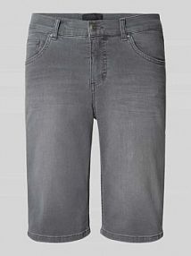 Bermudy o kroju regular fit z denimu z zakładką Angels szare damskie EAN 311280000