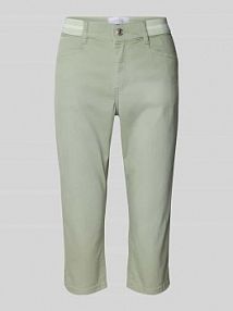 Jeansy capri z denimu z zakładką model Ana Angels damskie EAN 332438900