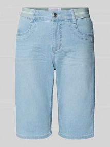 Bermudy o kroju regular fit z elastycznym pasem model SPORTY Angels niebieskie damskie EAN 311288800