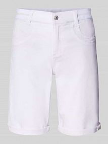 Bermudy o kroju regular fit z elastycznym pasem model SPORTY Angels białe damskie EAN 311288800