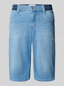 Bermudy o kroju regular fit z elastycznym pasem model SPORTY Angels niebieskie damskie EAN 311288800