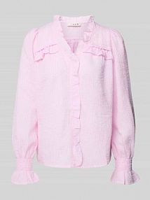 Bluzka koszulowa o kroju regular fit z krytą listwą guzikową model Sonja A-view różowa damska EAN AV4864