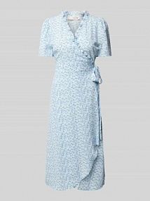 Sukienka kopertowa midi model Peony A-view niebieska EAN AV4461