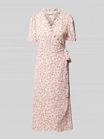 Sukienka kopertowa midi model Peony A-view różowa EAN AV4461