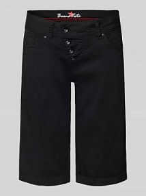Szorty o kroju regular fit z 5 kieszeniami model Malibu Buena Vista czarne damskie EAN 888-B5025