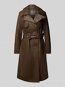 Trencz z paskiem w talii model CARMEN Guess brązowy EAN W5YL32WHGT0