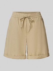 Szorty o kroju relaxed fit z mieszanki bawełny i lyocellu s.Oliver RED LABEL beżowe damskie EAN 2165627
