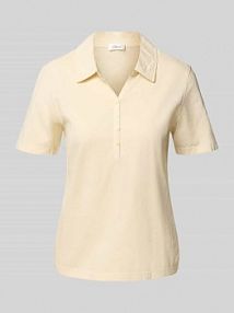 Koszulka polo o kroju regular fit z dżerseju z czystej bawełny s.Oliver RED LABEL żółta damska EAN 2166324