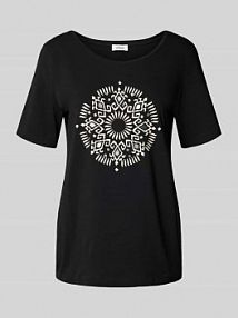 T-shirt o kroju regular fit z mieszanki bawełny s.Oliver RED LABEL damski EAN 2166243