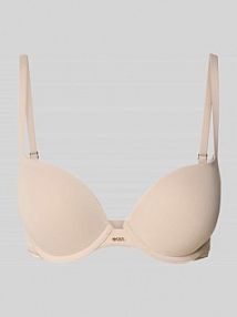 Biustonosz push up z obszyciem koronką model PURE Boss beżowy EAN 50545346/00