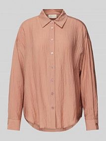 Bluzka koszulowa z listwą guzikową model ELODIE FREE/QUENT różowa damska EAN 205445