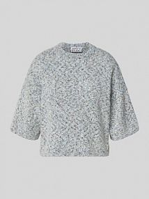 Sweter z dzianiny z rękawem o dł. 1/2 JAKE*S STUDIO WOMAN niebieski damski EAN 74968500420