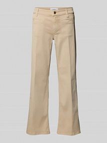 Jeansy o kroju relaxed fit z wpuszczanymi kieszeniami model TESS CAMBIO beżowe damskie EAN 7670008612