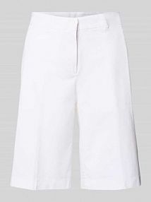 Szorty z szeroką nogawką w kant model STELLA BERM CAMBIO białe damskie EAN 7644 0296/03