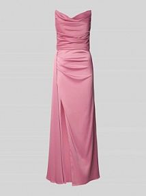 Sukienka wieczorowa z lejącym dekoltem V.M. różowa EAN 88924067