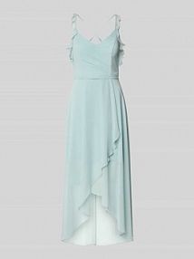 Sukienka koktajlowa z dekoltem w kształcie serca V.M. turkusowa EAN 88984000