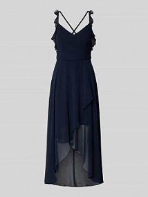 Sukienka koktajlowa z dekoltem w kształcie serca V.M. granatowa EAN 88984000