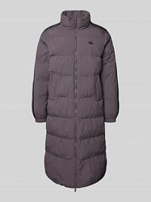 Płaszcz pikowany ze stójką adidas Originals szary damski EAN JX2952