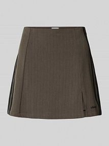 Spódnica mini z wyhaftowanym logo adidas Originals szara EAN JY3516