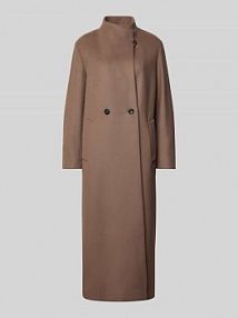 Płaszcz o kroju regular fit z mieszanki żywej wełny z domieszką kaszmiru Windsor brązowy damski EAN 30047830