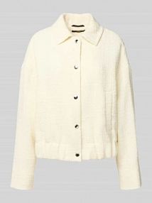 Kurtka lniana z wykładanym kołnierzem Windsor biała damska EAN 30047925