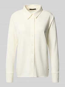 Bluzka o kroju regular fit z mieszanki lyocellu z detalem z logo Windsor biała damska EAN 30047158