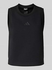 Top z logo i okrągłym dekoltem adidas Sportswear czarny damski EAN JM3733