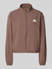 Kurtka treningowa z detalem z logo adidas Sportswear brązowa damska EAN JY2143