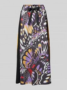 Spódnica midi ze zwierzęcym nadrukiem model Farm adidas Sportswear fioletowa EAN JL8619