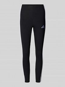 Legginsy z wyhaftowanym logo adidas Sportswear czarne damskie EAN JE0072
