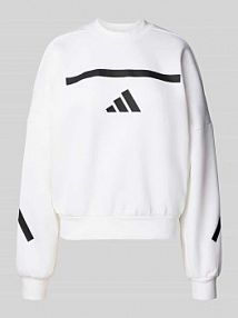 Bluza z logo i okrągłym dekoltem adidas Sportswear biała damska EAN JI7554