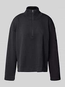 Bluza ze stójką i zamkiem błyskawicznym adidas Sportswear czarna damska EAN JM1659