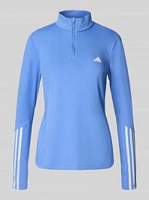 Bluzka z długim rękawem ze stójką adidas Sportswear niebieska damska EAN JX7350