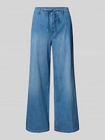 Jeansy o skróconym kroju model Harly MAC niebieskie damskie EAN 344279190