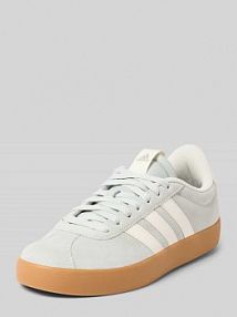 Sneakersy z mieszanki skóry z naszywką z logo model VL COURT 3.0 adidas Sportswear szare damskie EAN JP7539