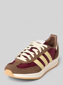 Sneakersy z mieszanki skóry z nadrukiem z logo model RUN 70s 2.0 adidas Sportswear brązowe damskie EAN JQ9589
