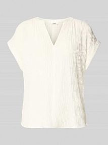 Bluzka o luźnym kroju z mieszanki wiskozy s.Oliver RED LABEL biała damska EAN 2172701