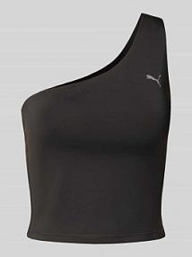 Top na jedno ramię z nadrukiem z logo Puma czarny damski EAN 527476