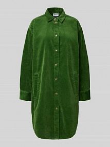 Sukienka koszulowa o długości do kolan ze sztruksu Jake*s Casual zielona EAN 24960705789