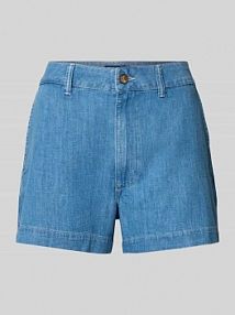 Szorty jeansowe o kroju regular fit z wpuszczanymi kieszeniami Polo Ralph Lauren niebieskie EAN 211963799