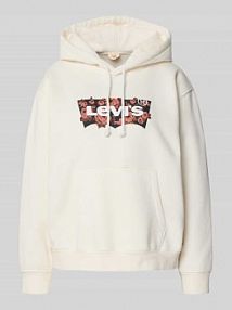 Bluza z kapturem typu oversized Levis biała damska EAN 4ND0000
